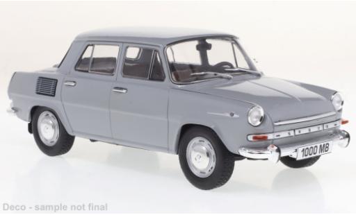 Diecast model cars Skoda 1000 1/24 WhiteBox MB grey/white 1965 Skoda 1000 1/24 WhiteBox MB grey/white 1965 diecast model cars