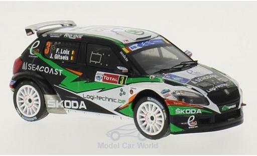 Skoda Fabia 1/43 WhiteBox S2000 No.3 Rallye Ypres 2014 F.Loix/J.Gitsels diecast model cars