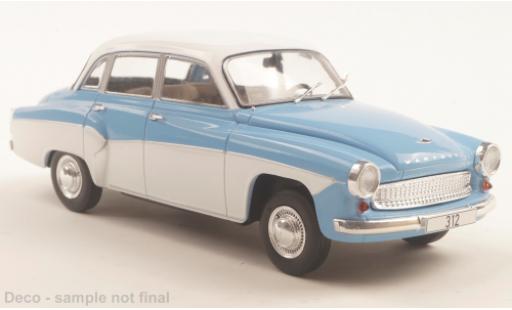 Wartburg 312 1/24 WhiteBox blau/weiss 1965 1:24 diecast model cars