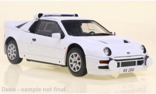 Ford RS 200 1/24 WhiteBox white 1984 diecast model cars