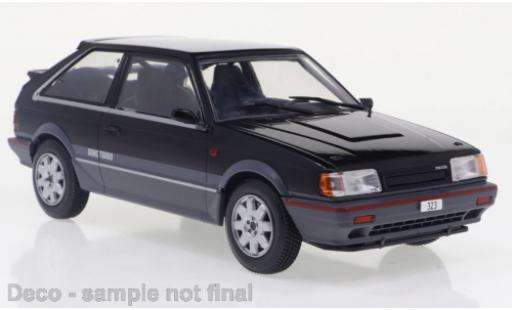 Mazda 323 1/24 WhiteBox 4WD Turbo black/metallise grau 1989 diecast model cars