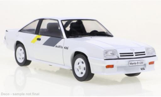Diecast model cars Opel Manta 1/24 WhiteBox B GSI white/Dekor 1984 Opel Manta 1/24 WhiteBox B GSI white/Dekor 1984 diecast model cars