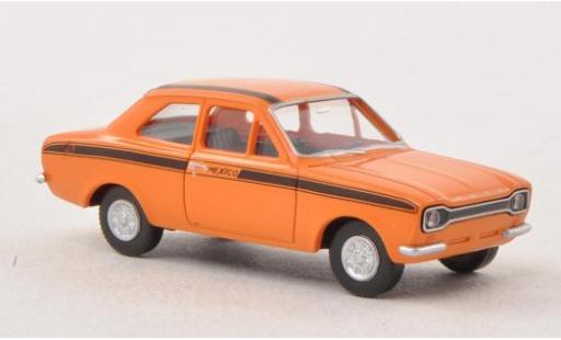 Ford Escort 1/87 Wiking I Mexico orange/black diecast model cars