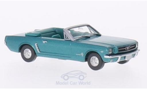 Ford Mustang 1/87 Wiking Convertible metallic türkis diecast model cars