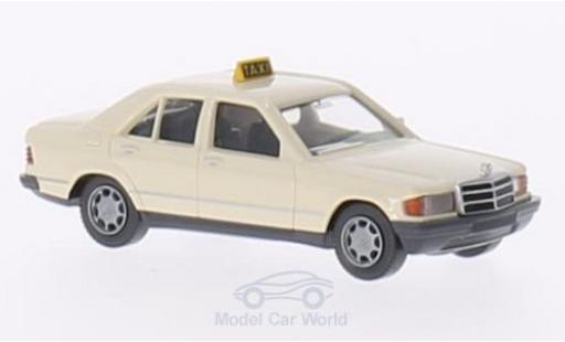 Mercedes 190 E 1/87 Wiking D (W201) beige Taxi (D) diecast model cars