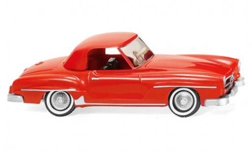 Diecast model cars Mercedes 190 1/87 Wiking SL Coupe (W121 BII) red Mercedes 190 1/87 Wiking SL Coupe (W121 BII) red diecast model cars