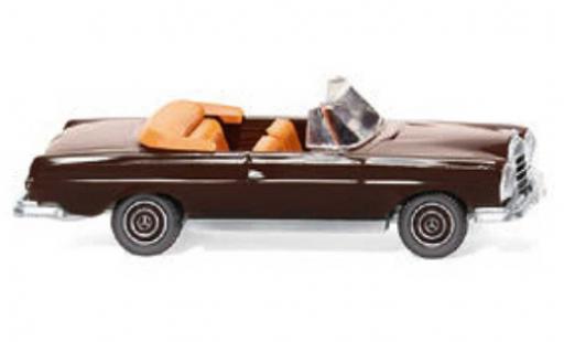 Diecast model cars Mercedes 280 1/87 Wiking SE Cabriolet brown 1967 Mercedes 280 1/87 Wiking SE Cabriolet brown 1967 diecast model cars