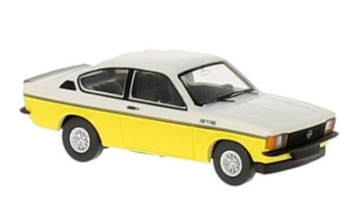 Diecast model cars Opel Kadett 1/87 Wiking C Coupe GT/E yellow/white Opel Kadett 1/87 Wiking C Coupe GT/E yellow/white diecast model cars