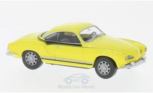 Diecast model cars Volkswagen Karmann 1/87 Wiking Ghia Coupe yellow/Dekor Volkswagen Karmann 1/87 Wiking Ghia Coupe yellow/Dekor diecast model cars