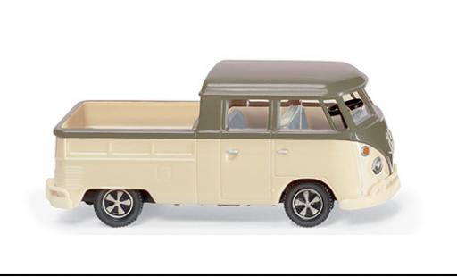 Diecast model cars Volkswagen T1 1/87 Wiking Doppelkabine beige/beige 1963 Volkswagen T1 1/87 Wiking Doppelkabine beige/beige 1963 diecast model cars