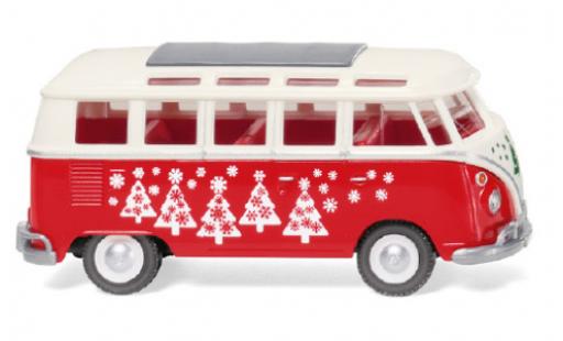 Volkswagen T1 1/87 Wiking Sambabus white/red Weihnachtsbulli 1963 diecast model cars