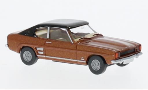 Ford Capri 1/87 Wiking MKI metallise brun/black 1969 diecast model cars