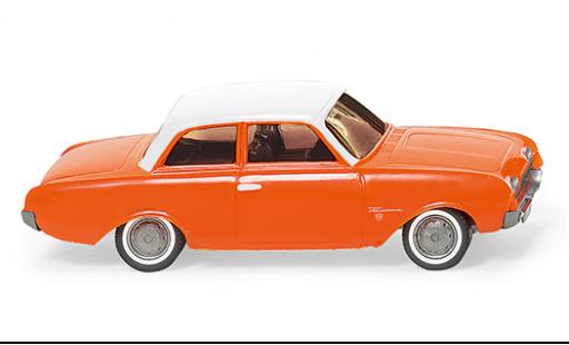 Ford Taunus 1/87 Wiking (P3) 17M orange/white 1960 diecast model cars