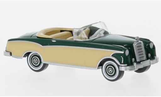 Diecast model cars Mercedes 220 1/87 Wiking S cabriolet green foncé/beige 1958 Mercedes 220 1/87 Wiking S cabriolet green foncé/beige 1958 diecast model cars
