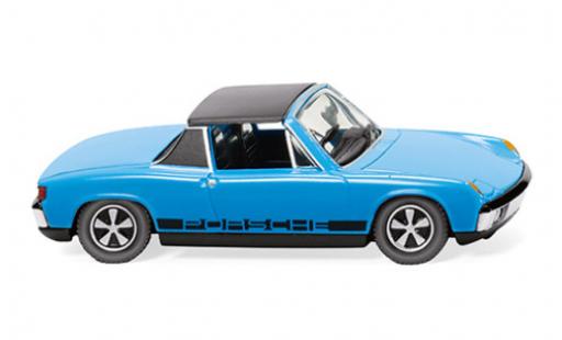Diecast model cars Porsche 914 1/87 Wiking Volkswagen blue clair 1969 Porsche 914 1/87 Wiking Volkswagen blue clair 1969 diecast model cars