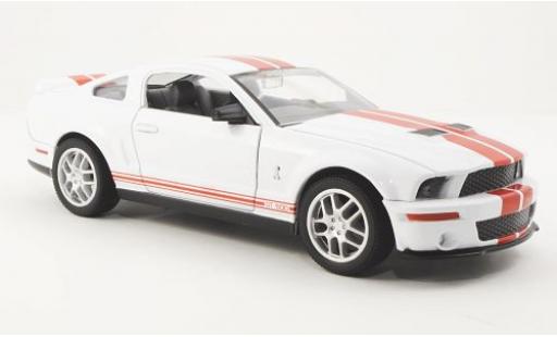 Diecast model cars Shelby GT 1/24 Yat Ming 500 white 2007 avec red Streifen Shelby GT 1/24 Yat Ming 500 white 2007 avec red Streifen diecast model cars